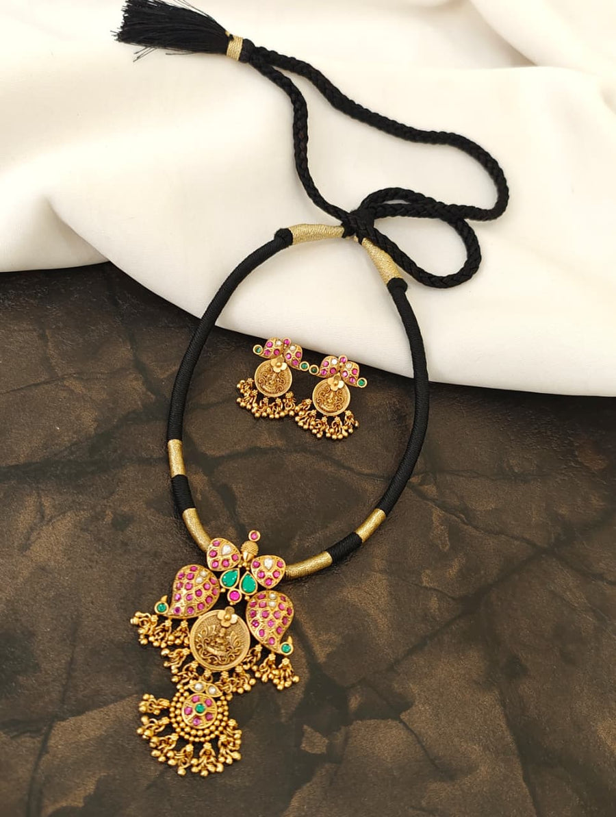 Black Thread Necklace