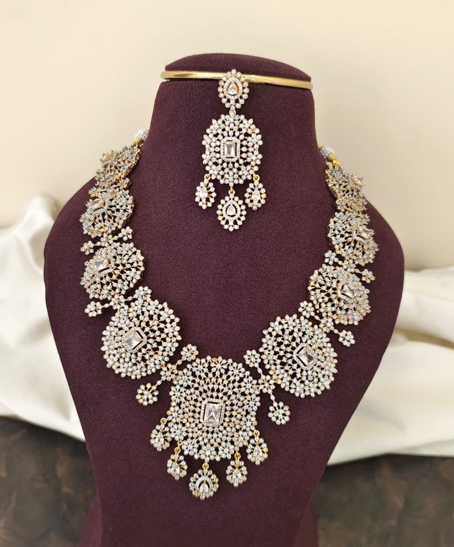 Diamond Inspired Necklace Set – Crystal Variant