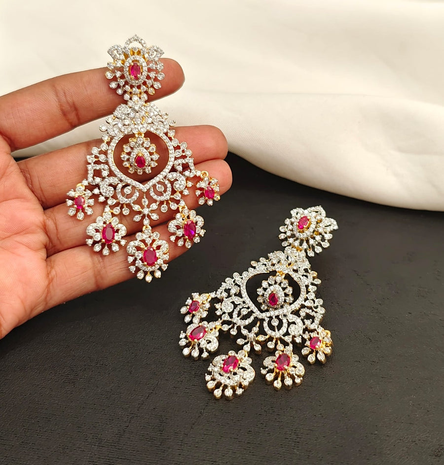 Diamond Inspired Statement Earrings