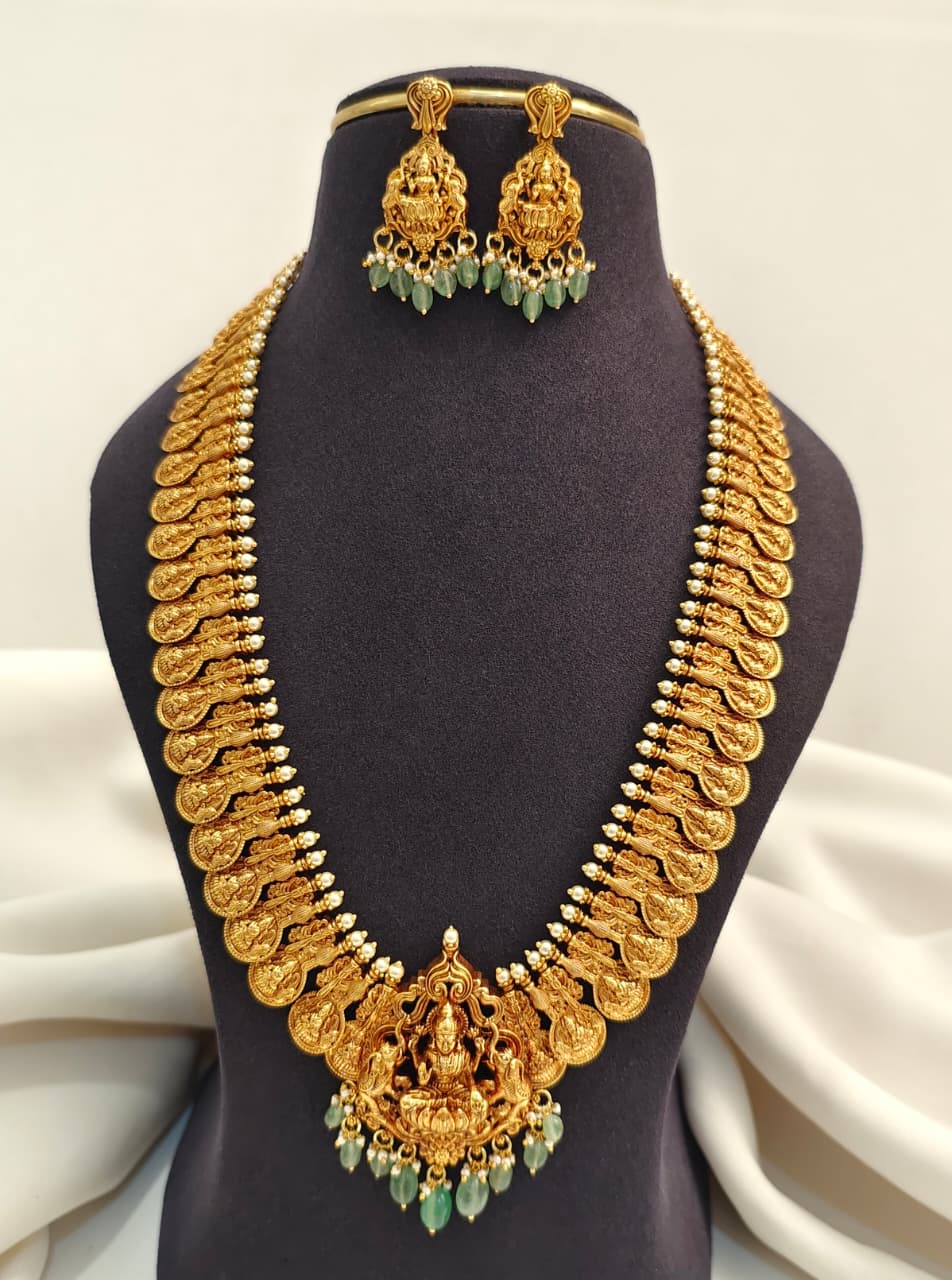 Gold Inspired Kasu Haram Set