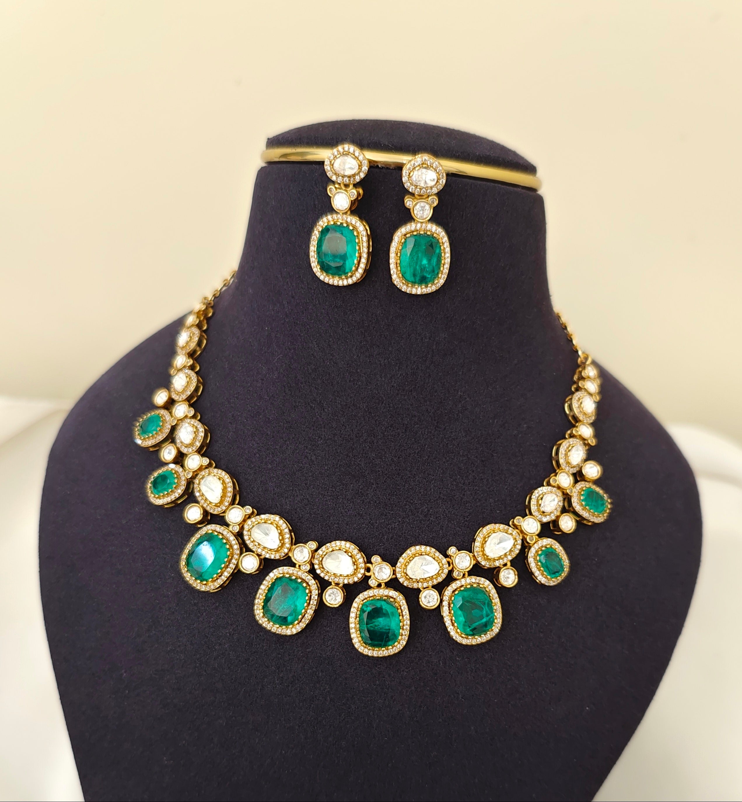 Moissanite Doublet Stone Necklace