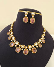 Moissanite Doublet Stone Necklace