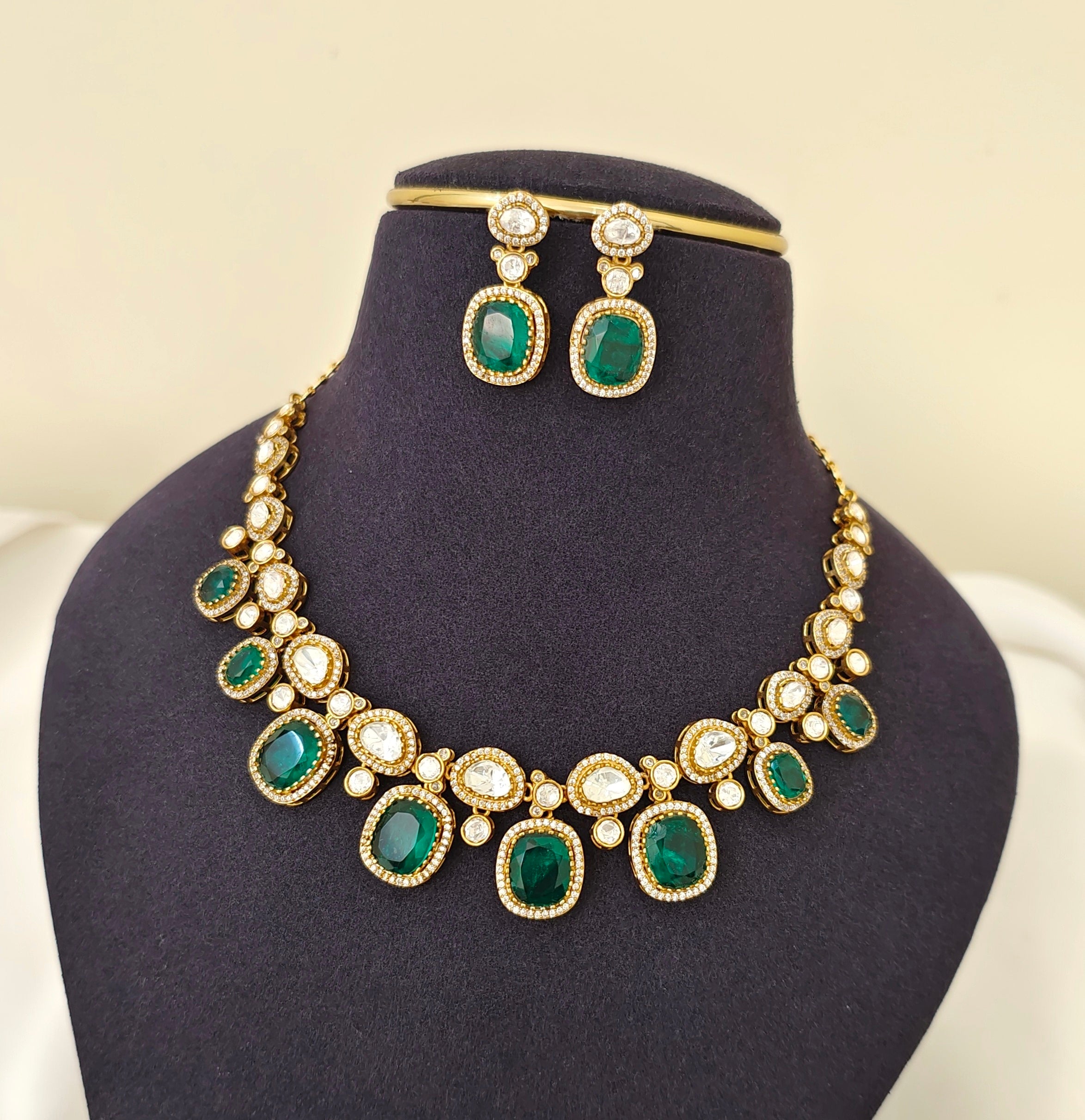 Moissanite Doublet Stone Necklace