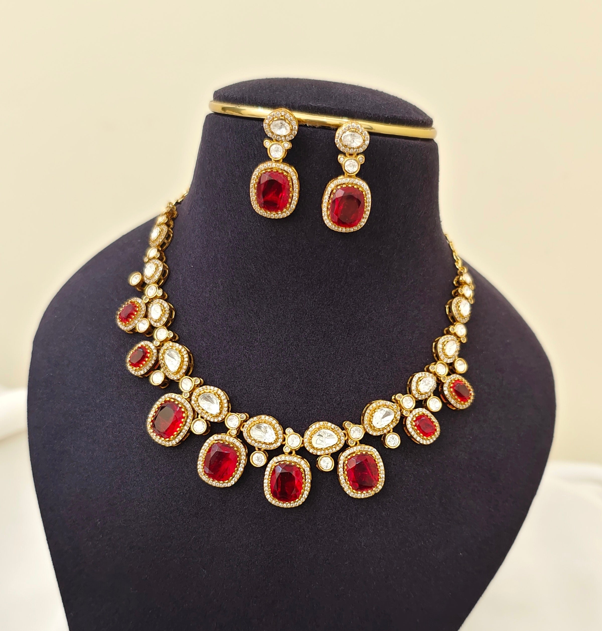 Moissanite Doublet Stone Necklace