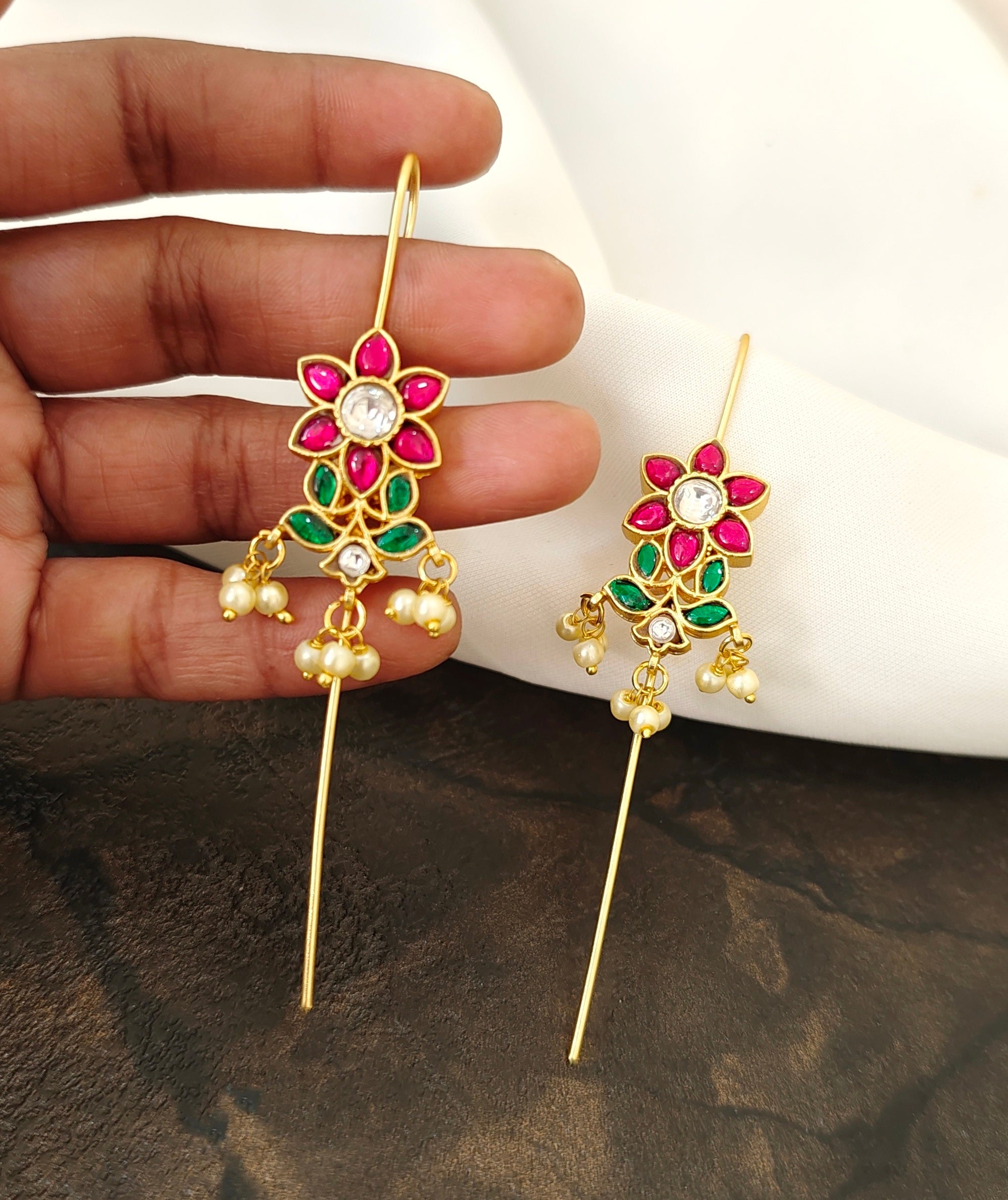 Jadau Kundan Earcuff earrings
