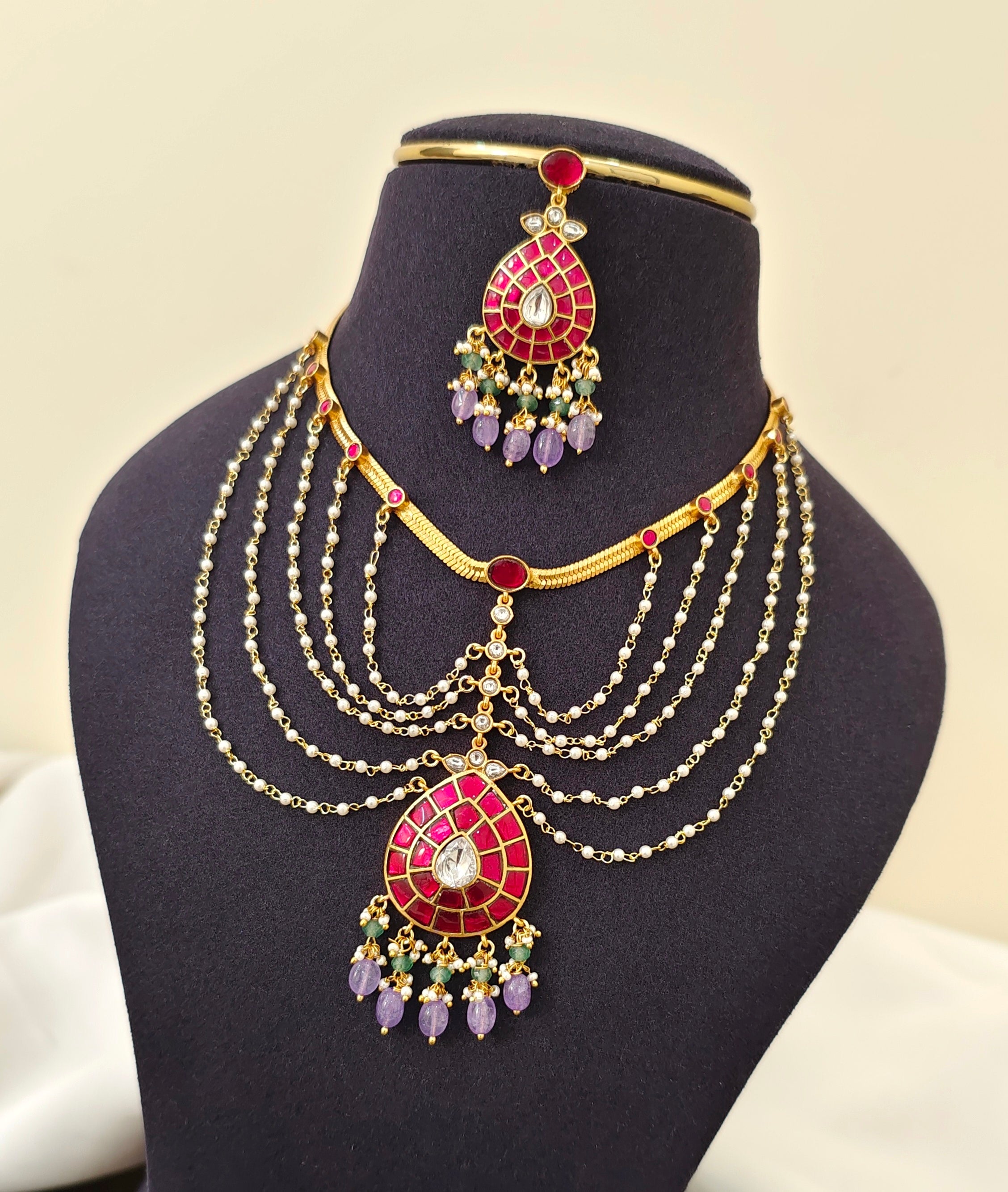 Jadau Kundan Gold Inspired Neckset