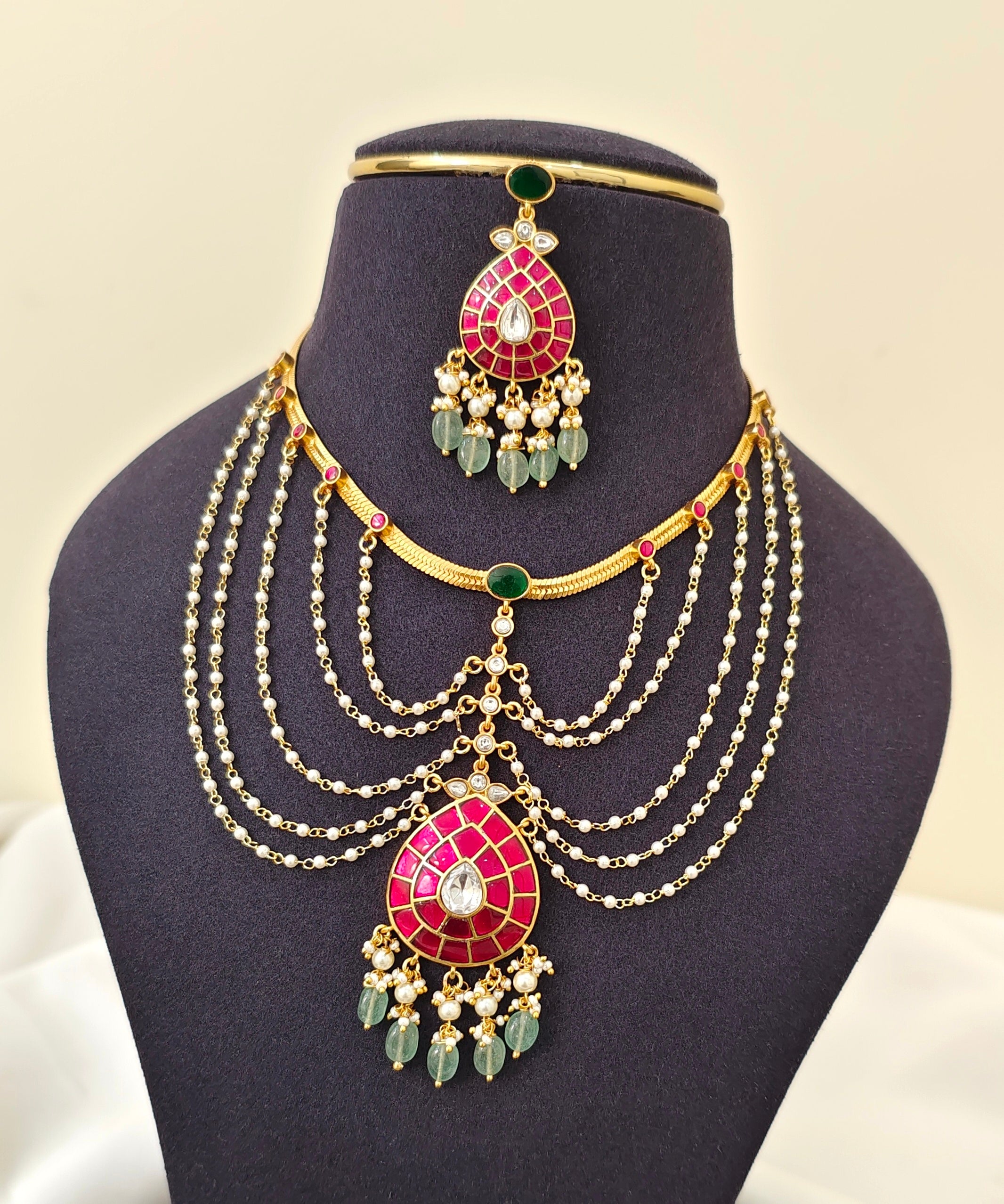 Jadau Kundan Gold Inspired Neckset