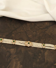 Mossanite Hipchain Pearl