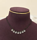 Diamond Look Black beads chain