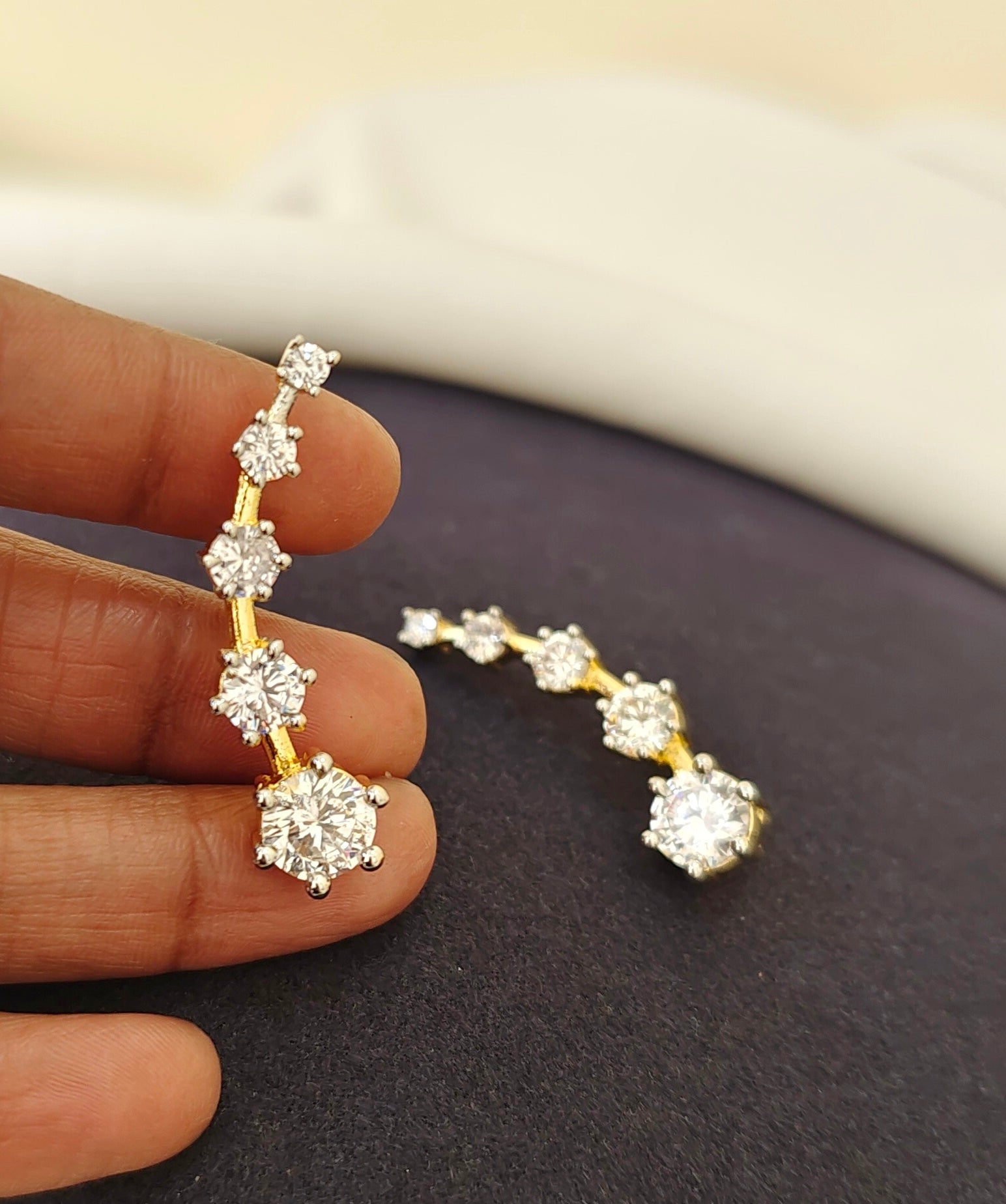 Diamond Look Ear cuffs