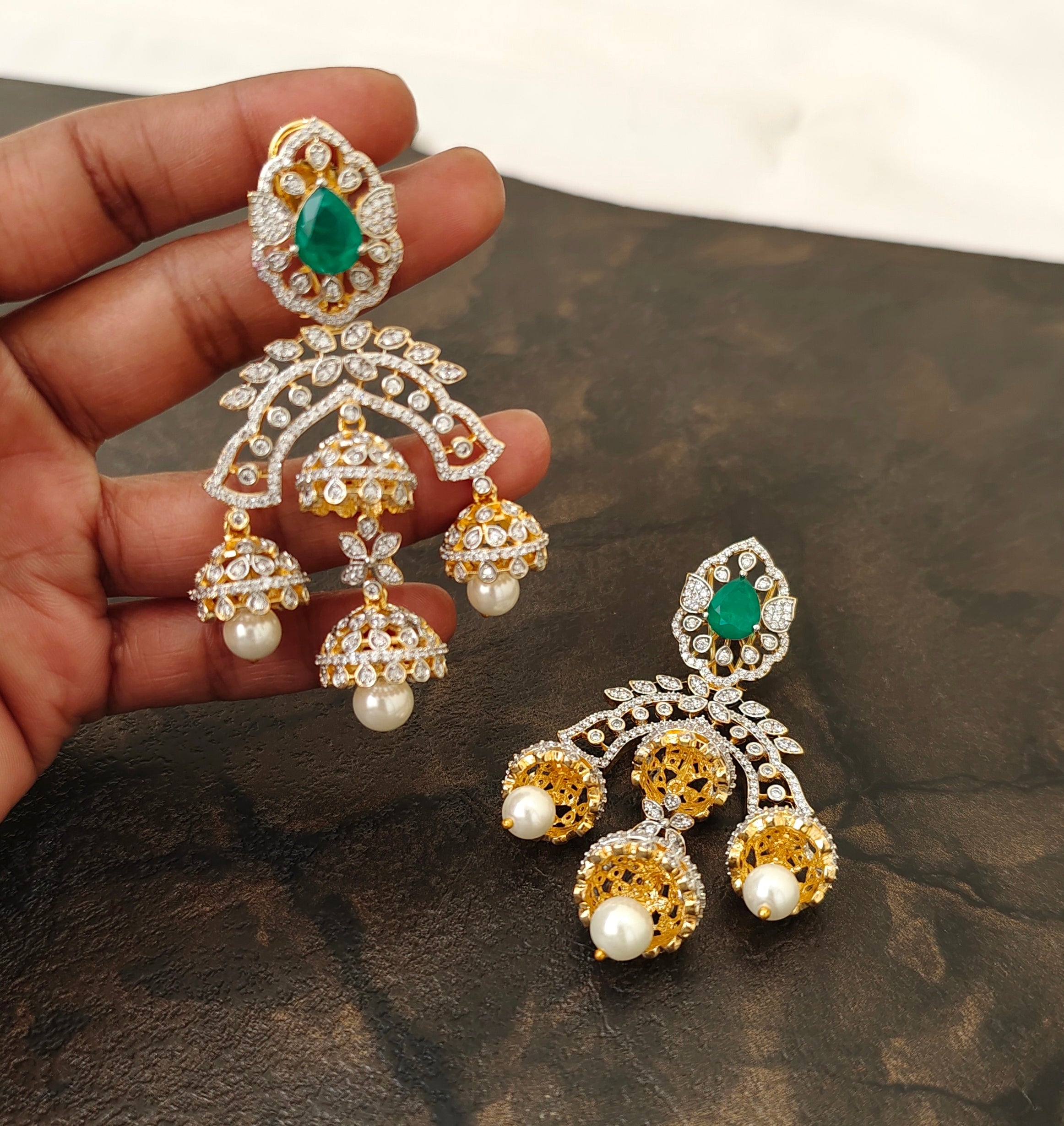 Diamond Inspired Earrings