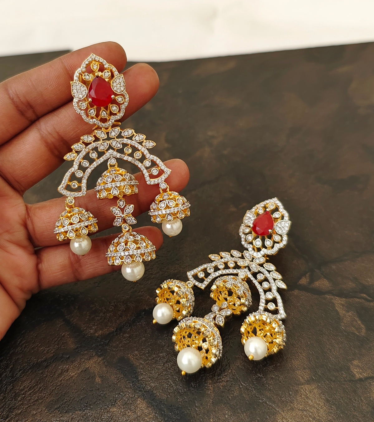 Diamond Inspired Earrings