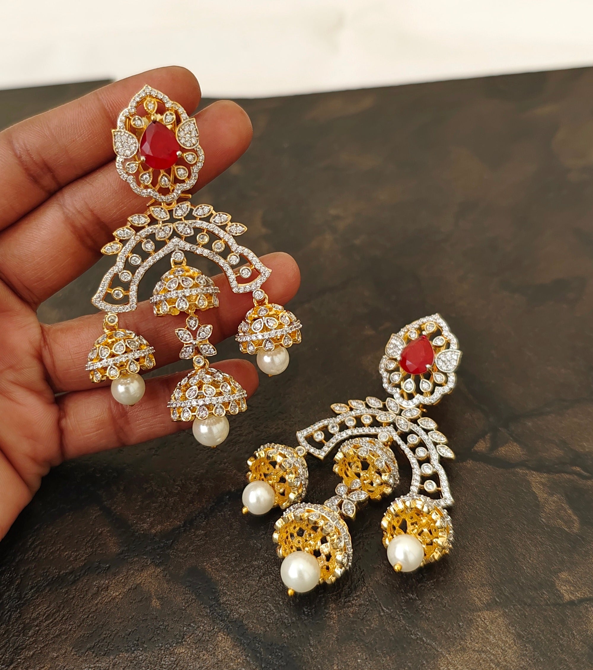 Diamond Inspired Earrings