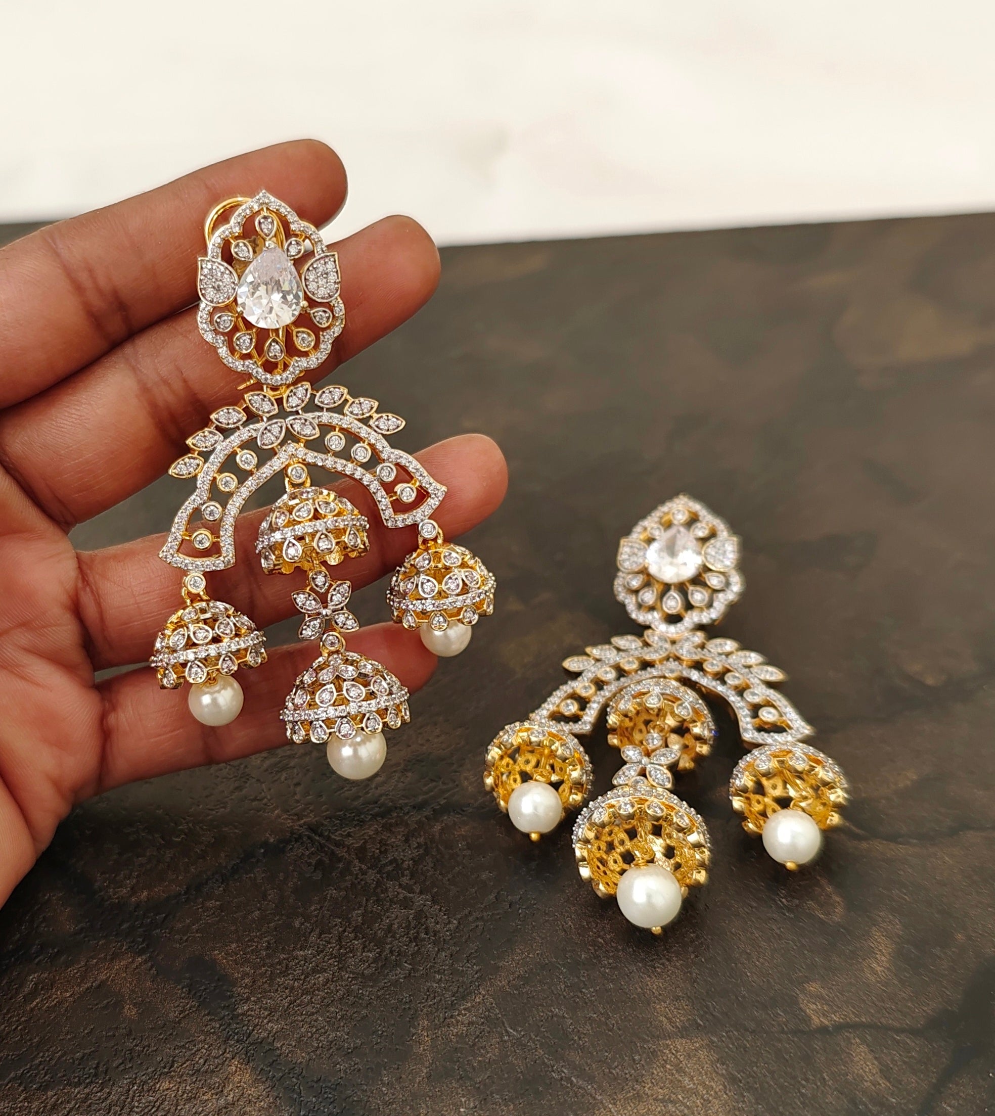 Diamond Inspired Earrings