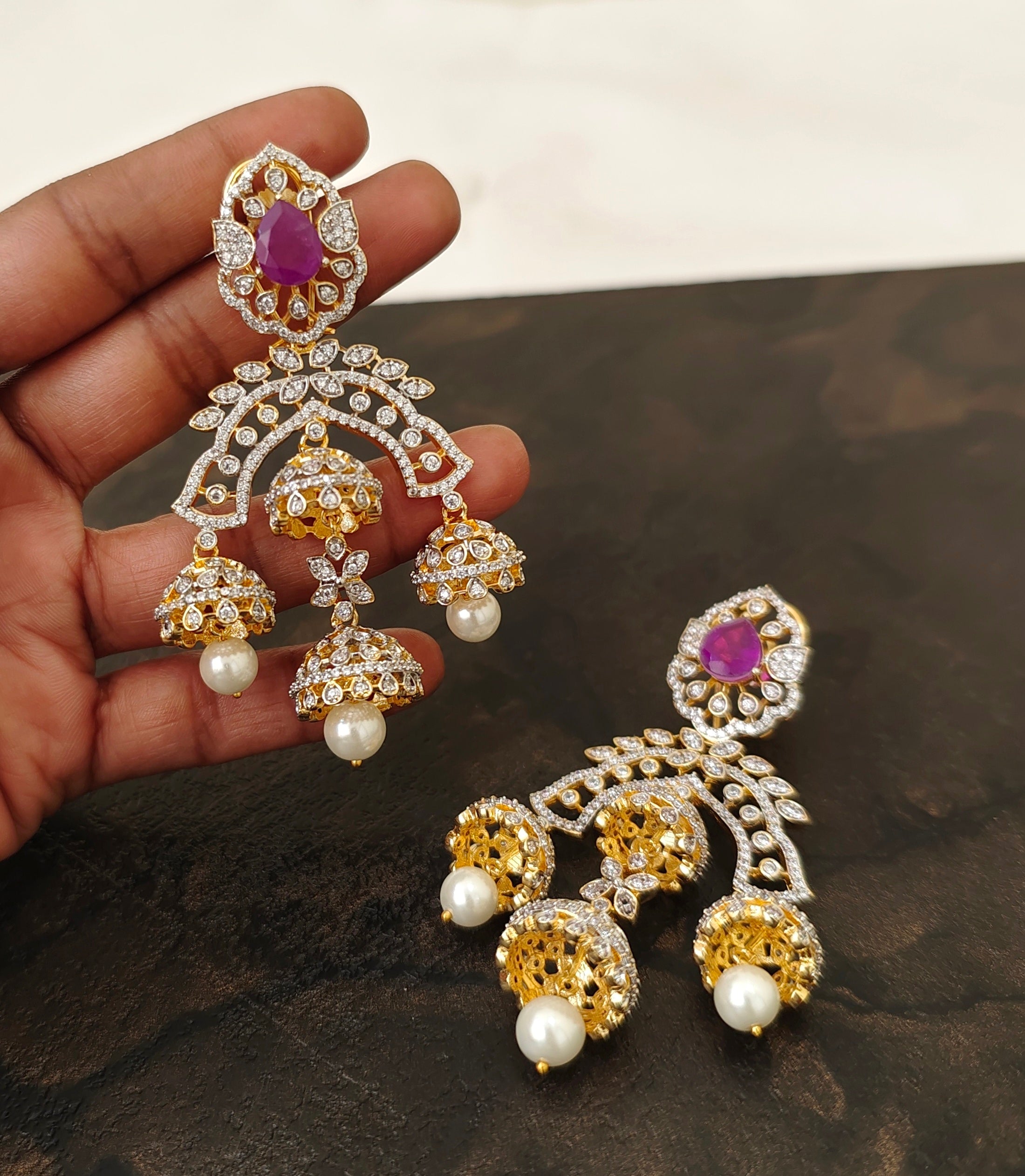 Diamond Inspired Earrings