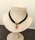 Jadau Black Beads