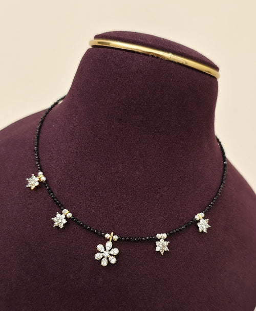 Diamond look Black Beads