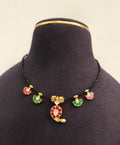 Jadau Kundan Black Beads