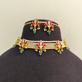 Jadau Kundan Lotus Pearl Chocker