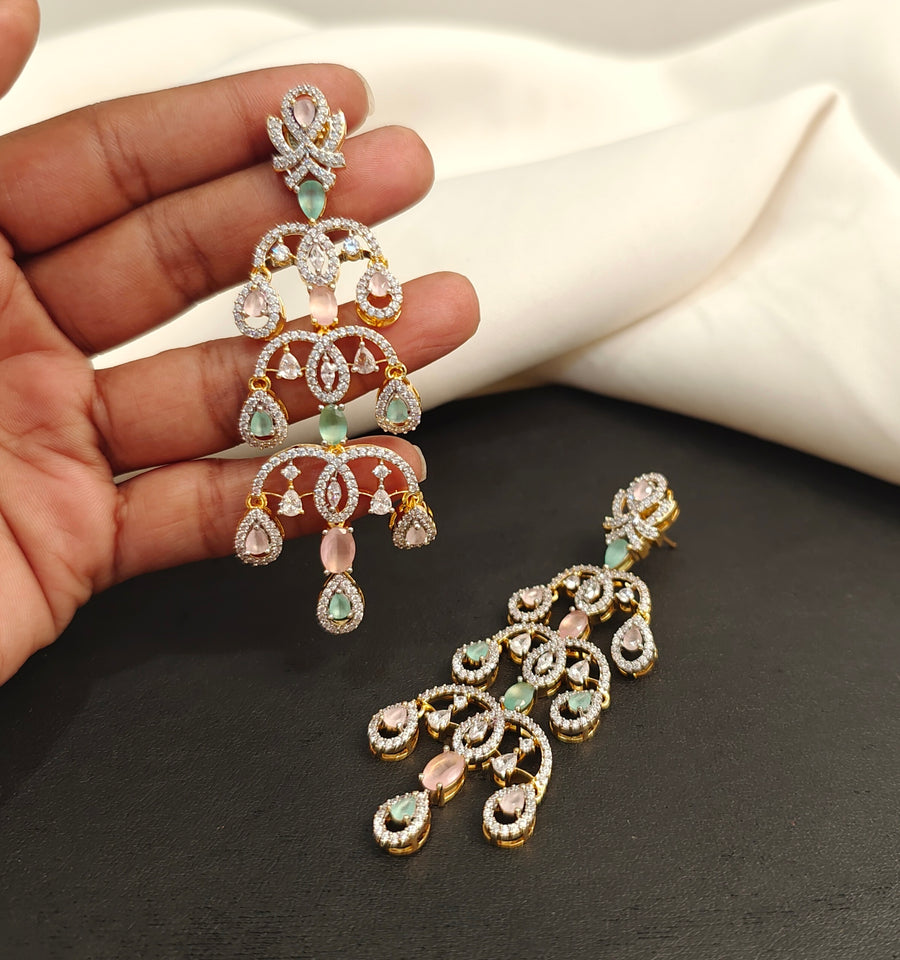 Diamond Look Earrings
