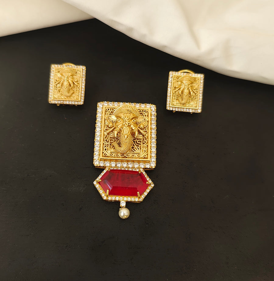 Doublet Ganesh Pendent