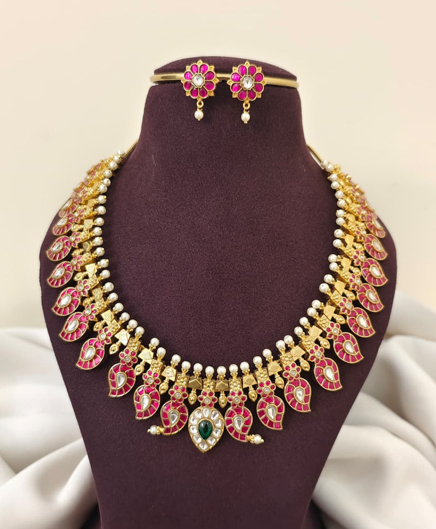 Jadau Khundan Mango Set