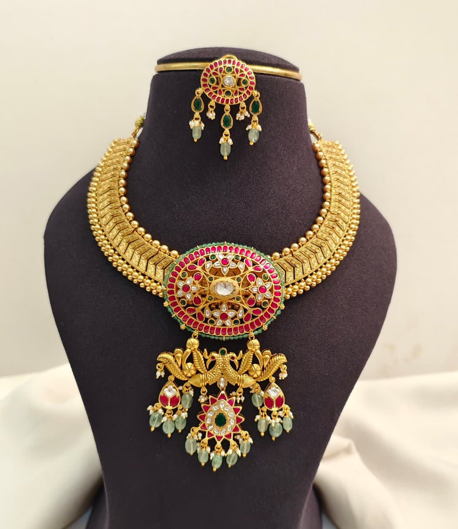 Jadau Statement Necklace Set