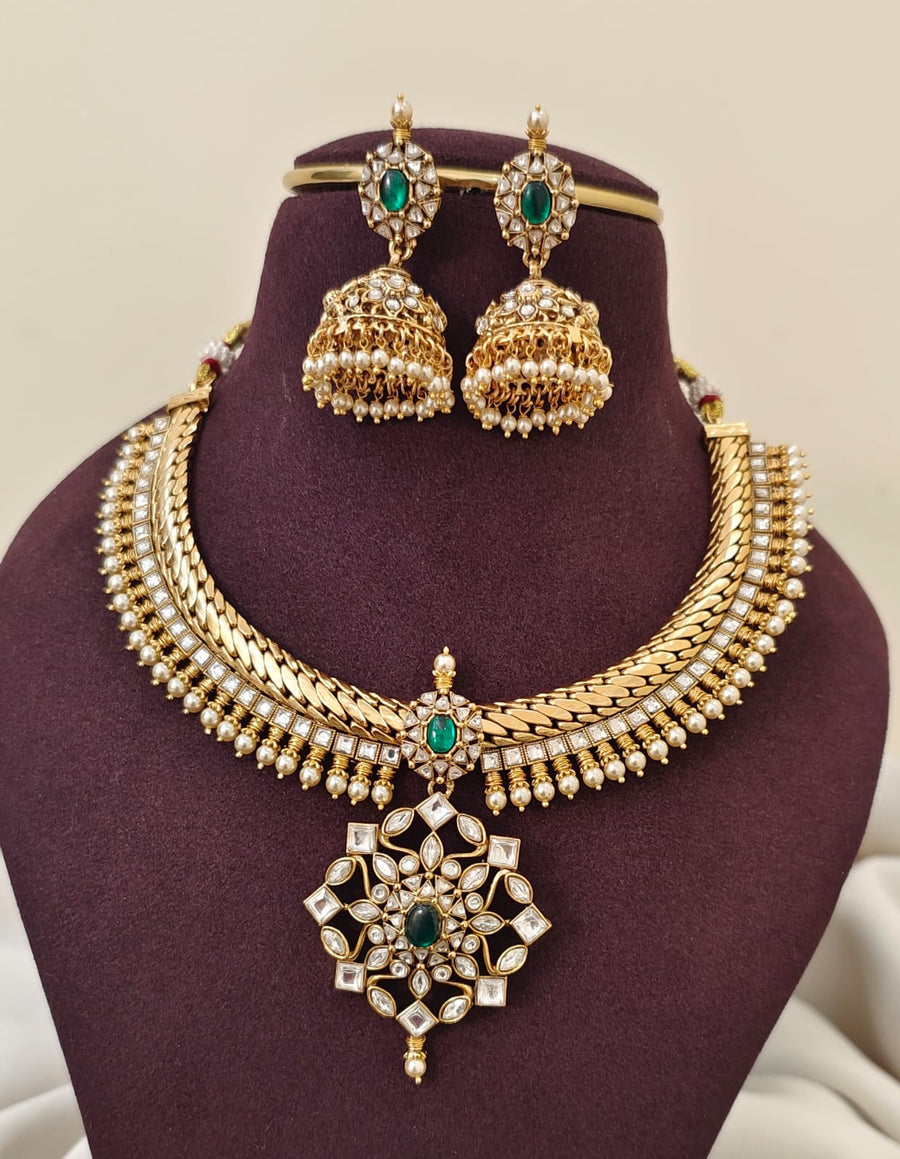 Jalebi Necklace Set
