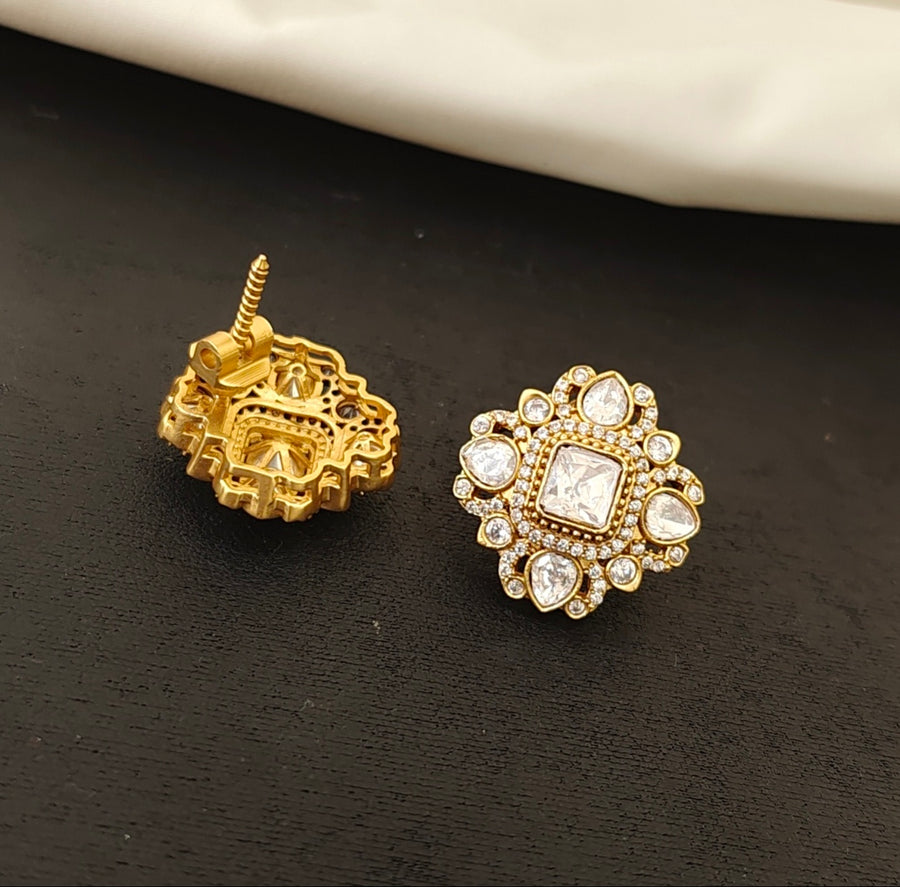 Moissanite Royal Screw Back Studs
