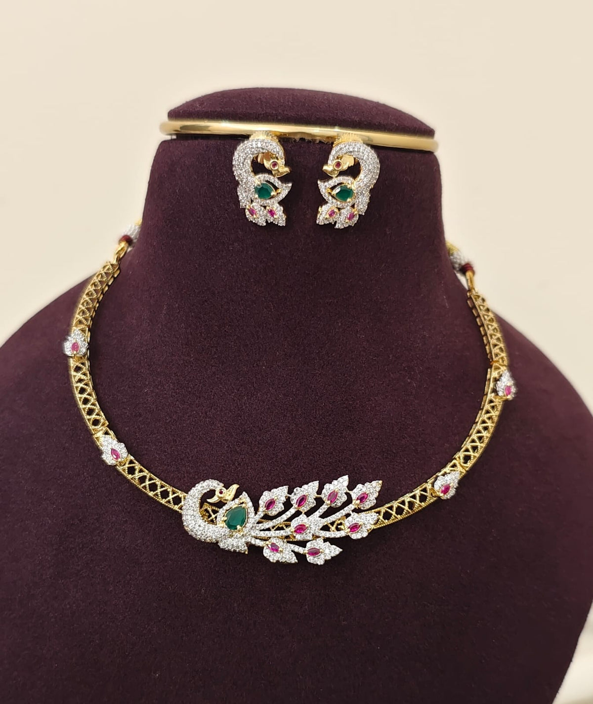 Green & Pink Peacock Kante Set