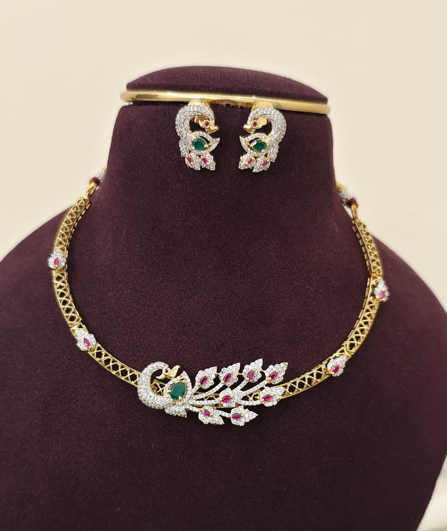 Green & Pink Peacock Kante Set