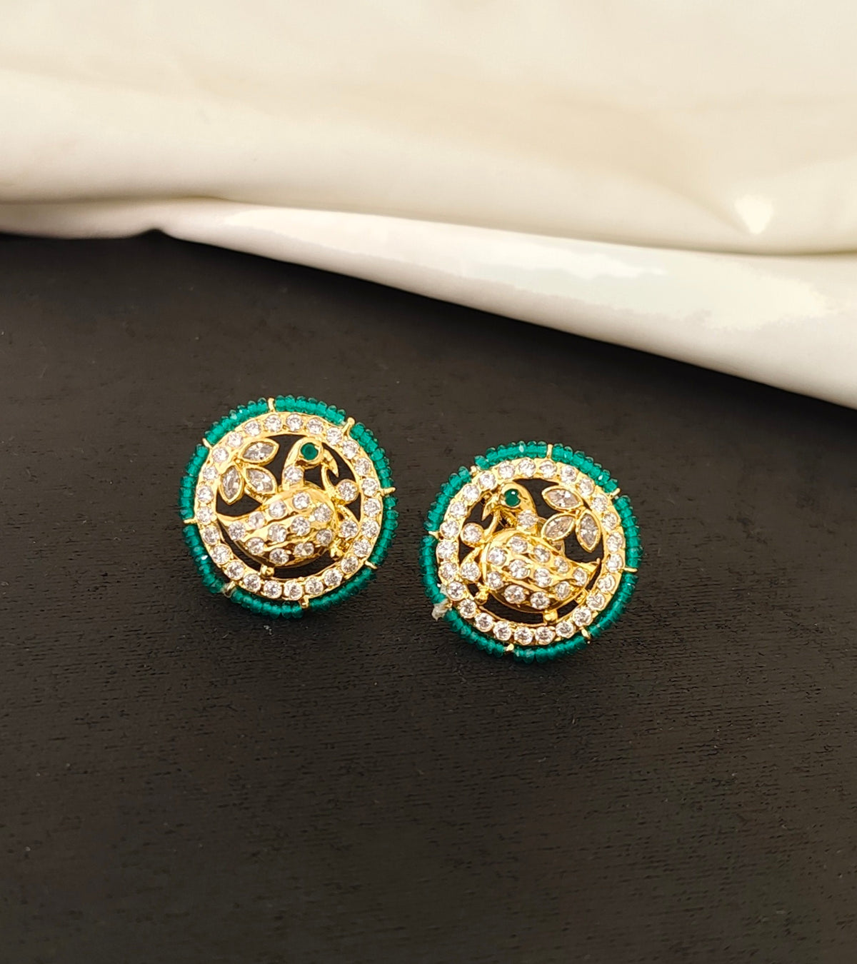 Peacock Studs