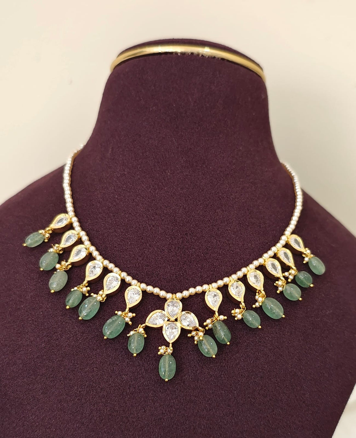 Polki Pearl Mala