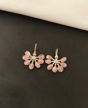 Real Bead Hanging Earrings
