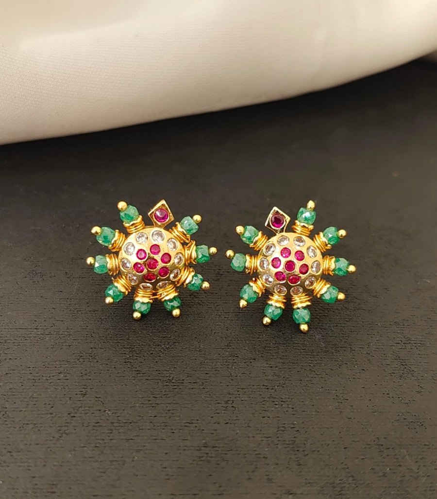 Green Tortoise Studs