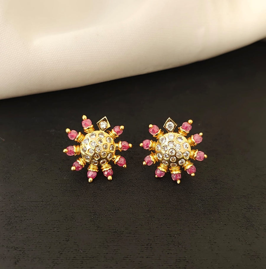 Pink Tortoise Studs