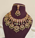 MOISSANITE JADAU BRIDAL NECKLACE