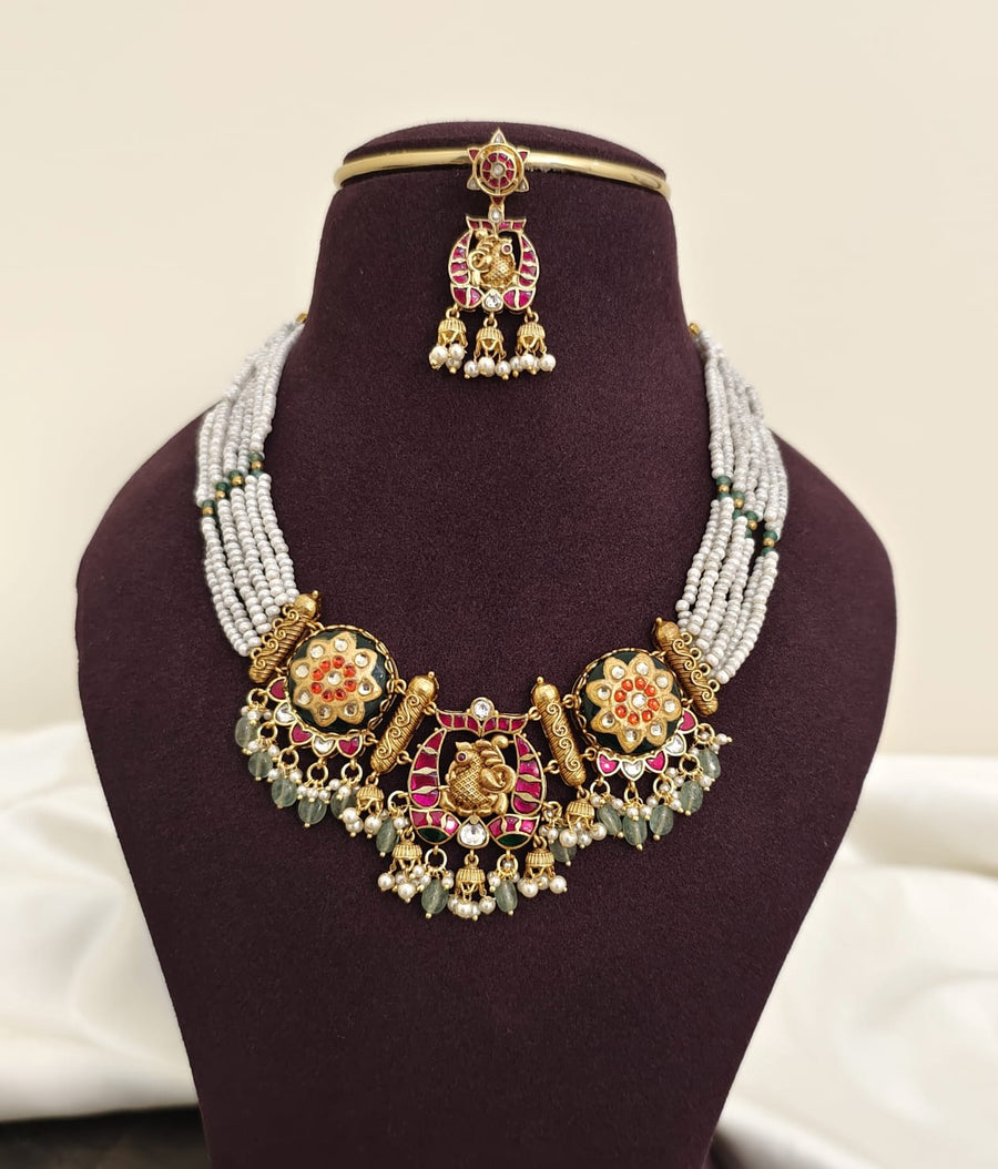 JADAU KESHI PEARLS NECKSET