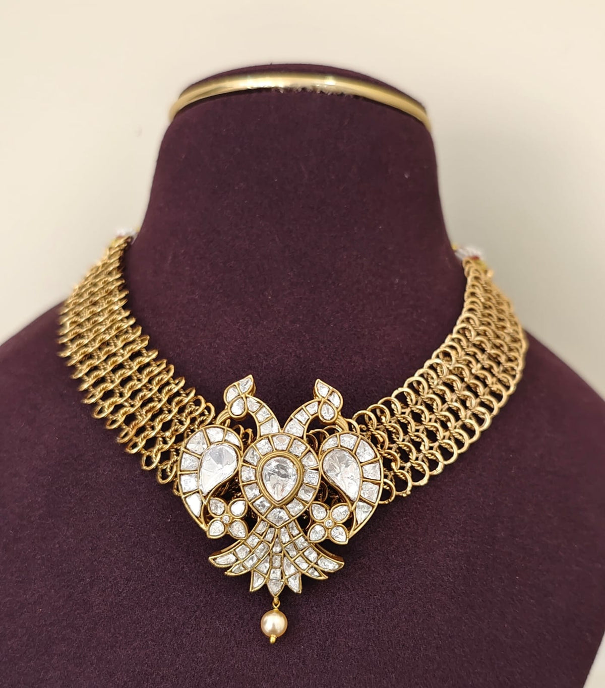 Moissanite Garuda neckset